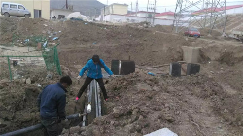 甘肅污水處理施工現(xiàn)場(chǎng)