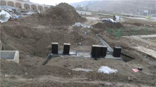 甘肅污水處理施工現(xiàn)場(chǎng)