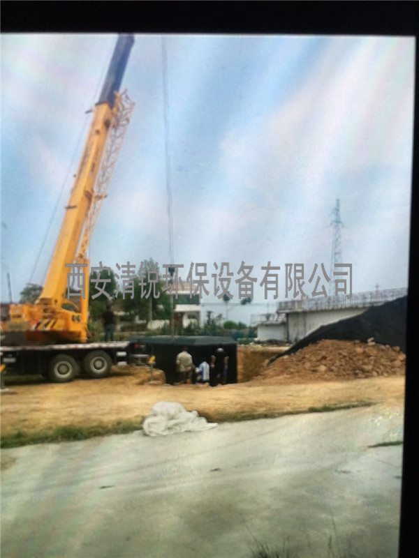 乾縣建民制藥廠污水處理施工現(xiàn)場(chǎng)